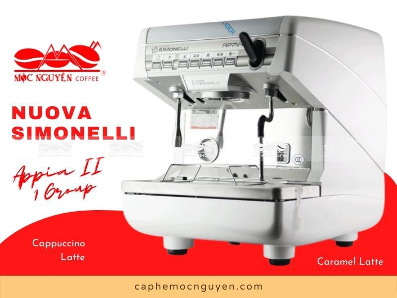 Nuova Simonelli Appia II 1 Group cho ra ly Cappuccino hay Latte tuyệt hảo
