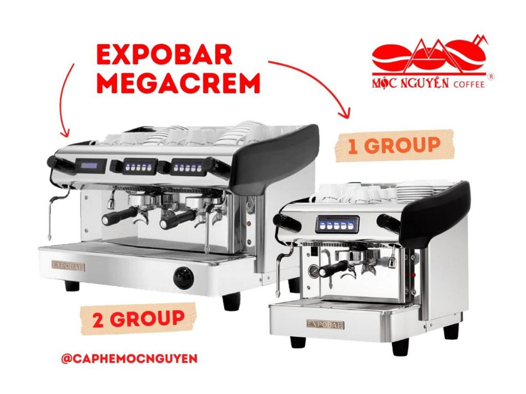 Expobar Megacrem 1 và 2 Group đều xứng đáng là “nhà pha chế” cà phê chuyên nghiệp của mọi quán