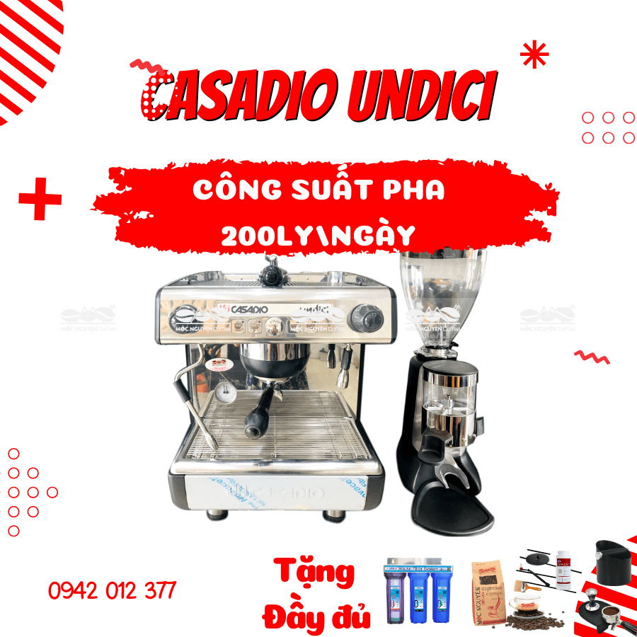 May pha cà phê Casadio Undici 1G